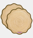 La DoubleJ Set of 2 straw placemats