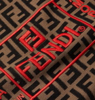 Fendi - Logo-Intarsia Knitted Sweater - Brown