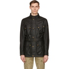 Belstaff Black Waxed Trialmaster Jacket