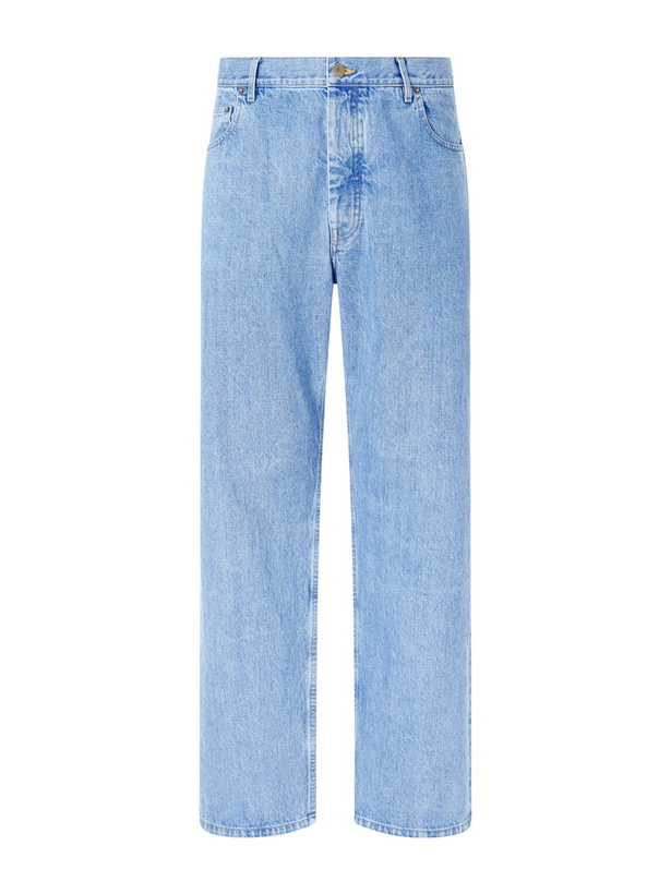 Photo: Thom Browne - Cinch-Back Wide-Leg Jeans - Blue