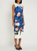 Erdem Floral-print Faille Midi Dress Multi Floral