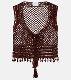 Anna Kosturova Marrakesh crochet cotton crop top