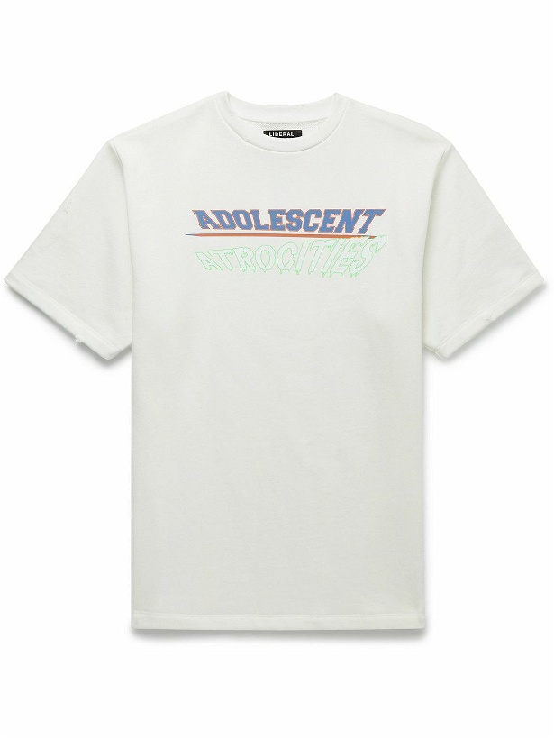 Photo: Liberal Youth Ministry - Printed Cotton-Jersey T-Shirt - White