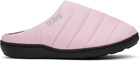 SUBU Pink Quilted Slippers