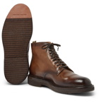 Officine Creative - Stanford Burnished-Leather Boot - Brown