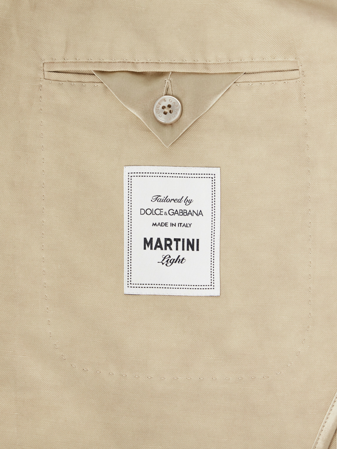 Dolce&Gabbana - Maiolica Linen Blazer - Neutrals