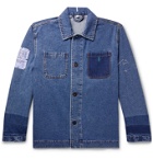 MCQ - Appliquéd Embroidered Denim Jacket - Blue
