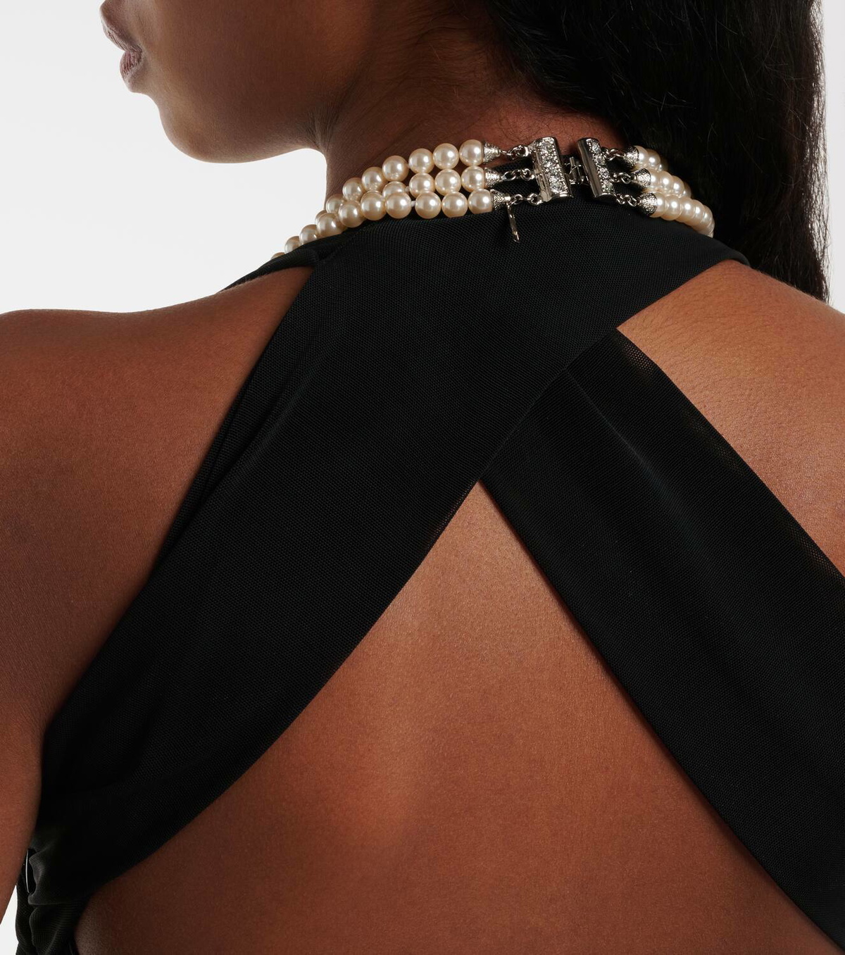 Alessandra Rich Layered pearl necklace