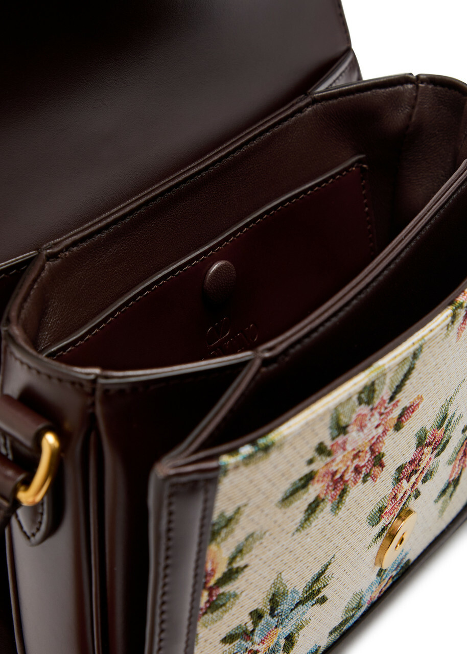 Valentino Garavani Floral-jacquard Canvas and Leather Cross-body bag - Cream - One Size