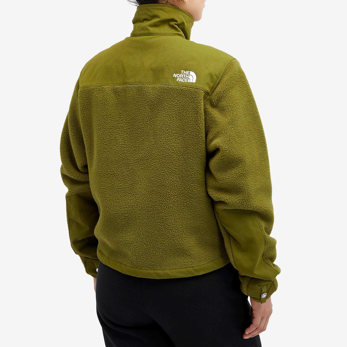 Olive green north face fleece best sale