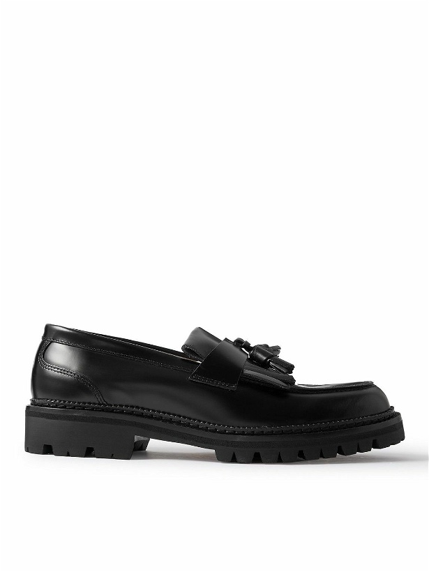 Photo: Mr P. - Jacques Fringed Tasselled Leather Loafers - Black