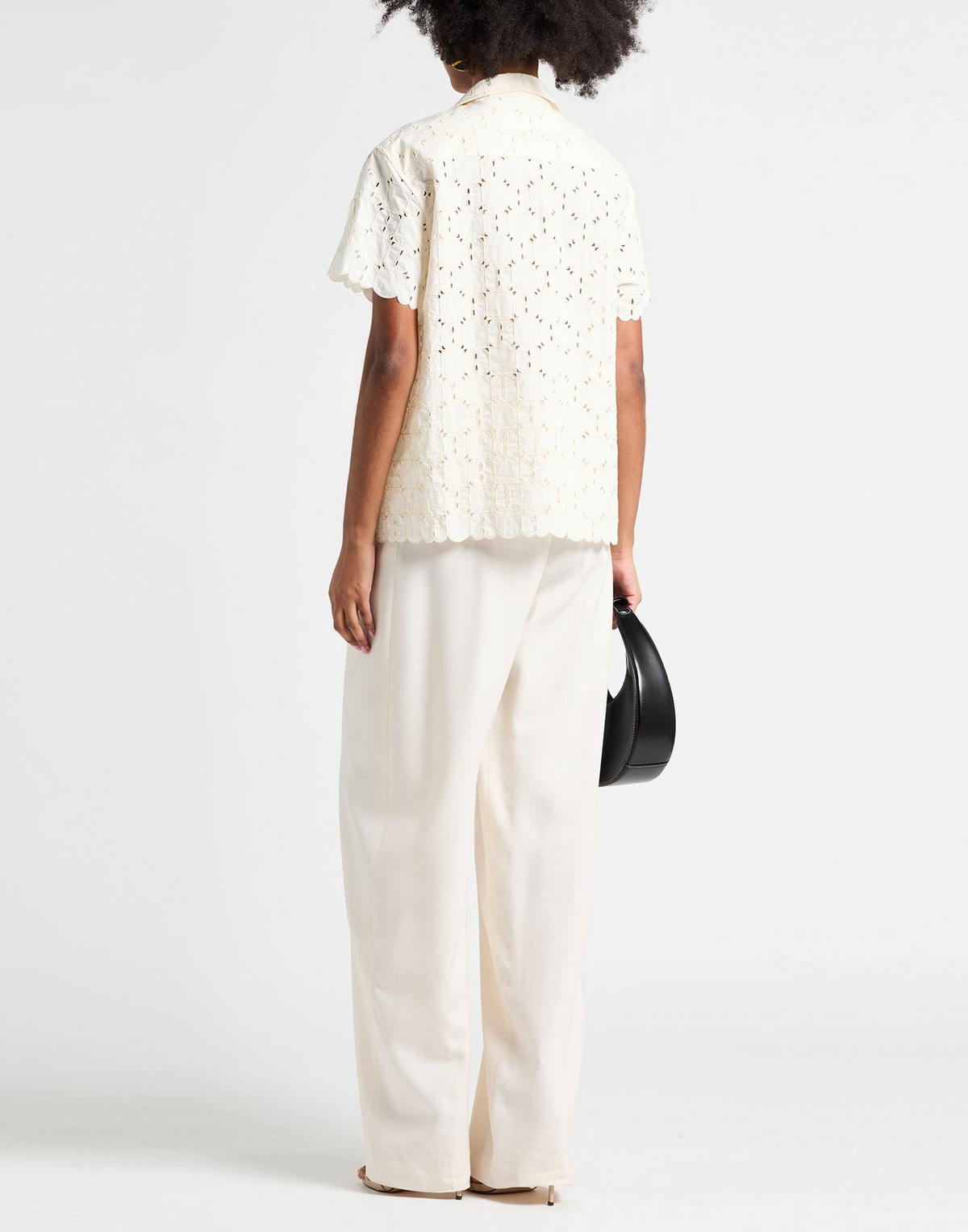 Moncler Womens Shirt Ivory