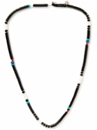 Peyote Bird - Geronimo Silver and Leather Multi-Stone Necklace
