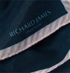 Richard James - Wool and Silk-Blend Pocket Square - Blue