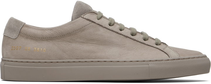 Photo: Common Projects Gray Nubuck Achilles Sneakers