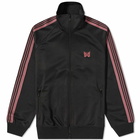 Needles Men's Poly Smooth Track Jacket in Full Black