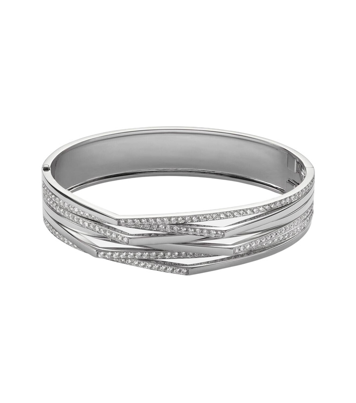 Photo: Repossi Antifer 18kt white gold cuff bracelet with diamonds
