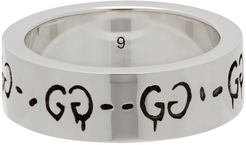 Guccighost ring deals in silver