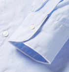 Officine Generale - Piped Cotton Shirt - Men - Sky blue