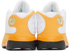 Nike Jordan Baby White & Orange Jordan 13 Retro Sneakers