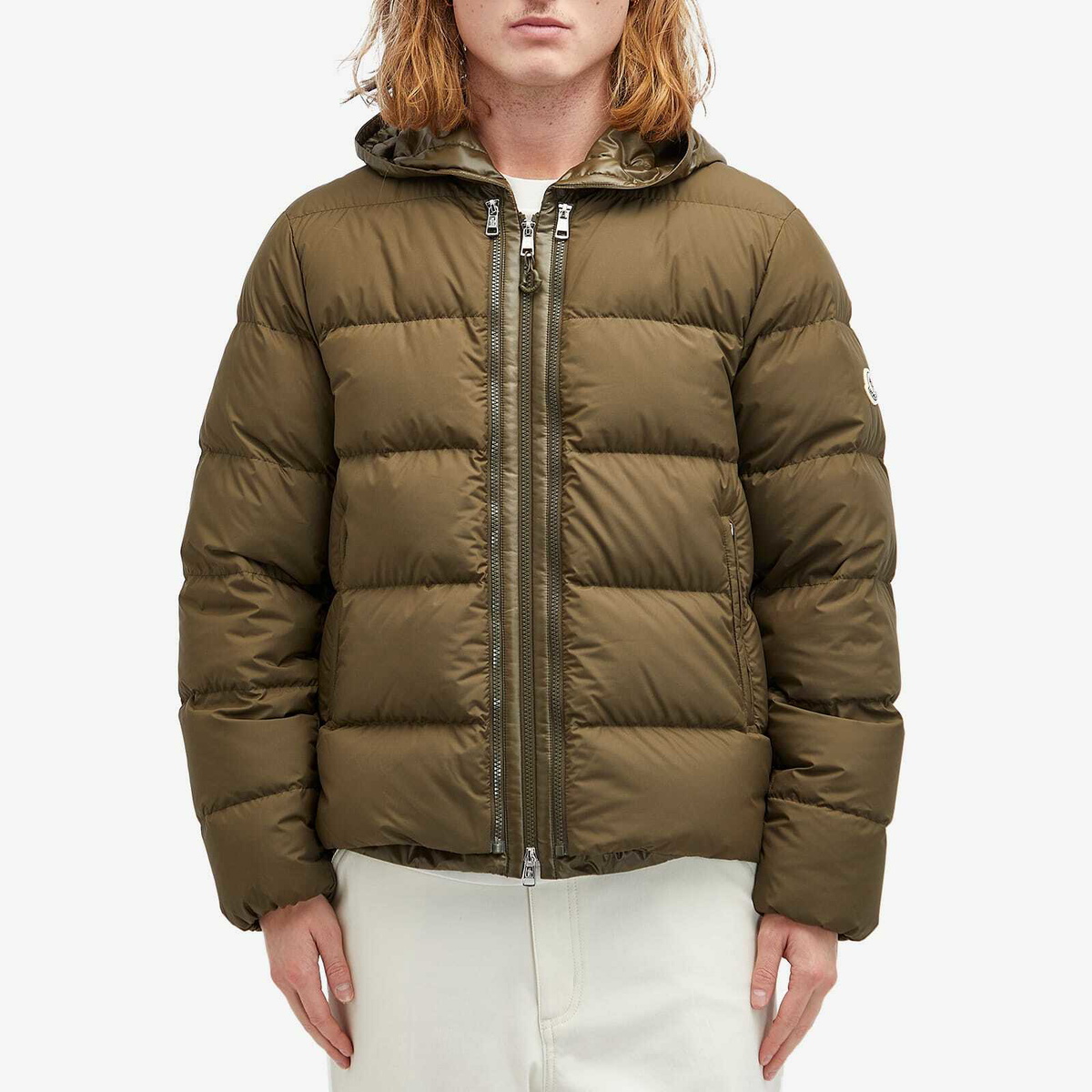 Moncler Men's Garoa Nylon Jacket in Brown Moncler