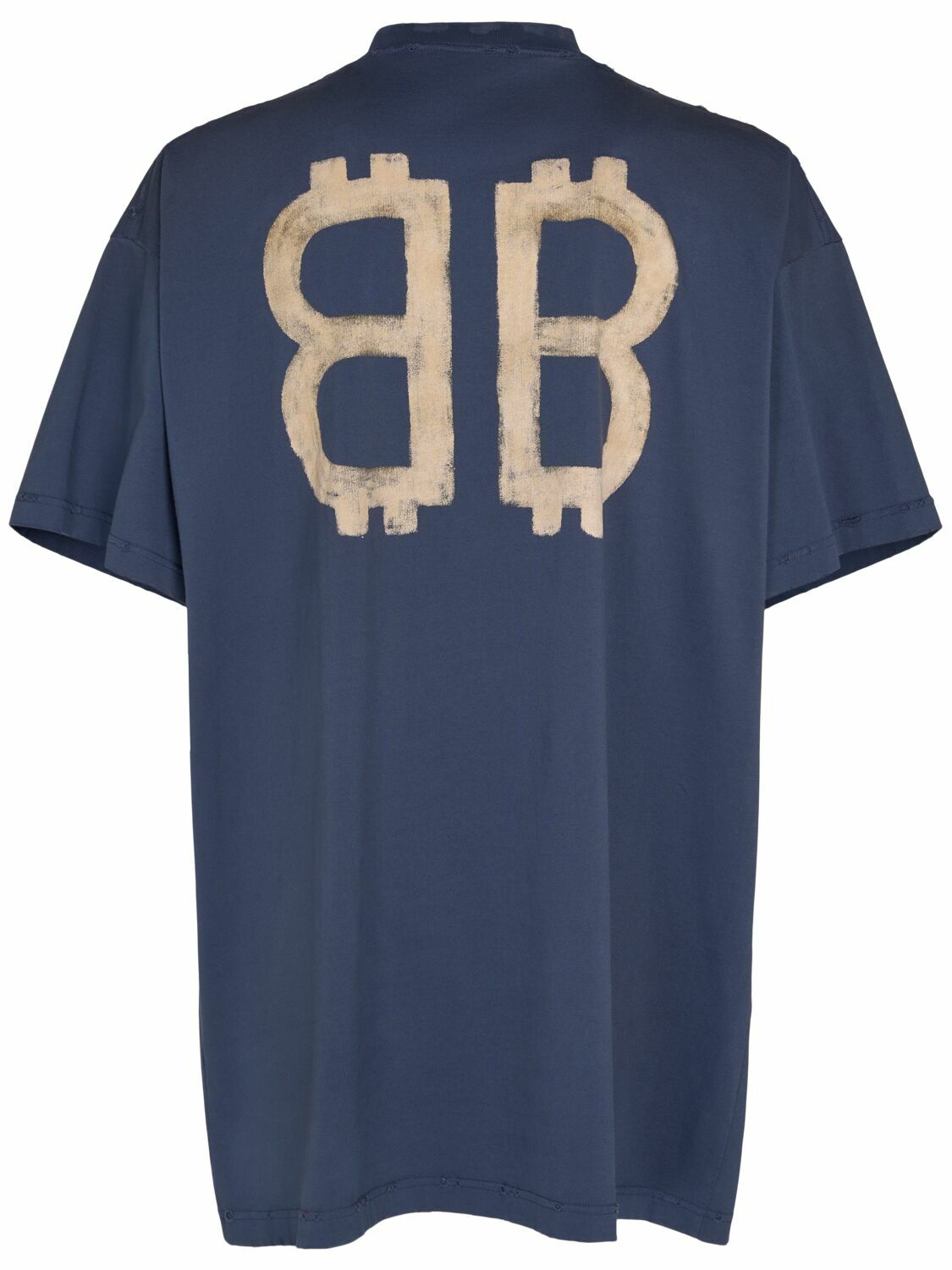 BALENCIAGA Crypto Print Vintage Cotton T-shirt Balenciaga