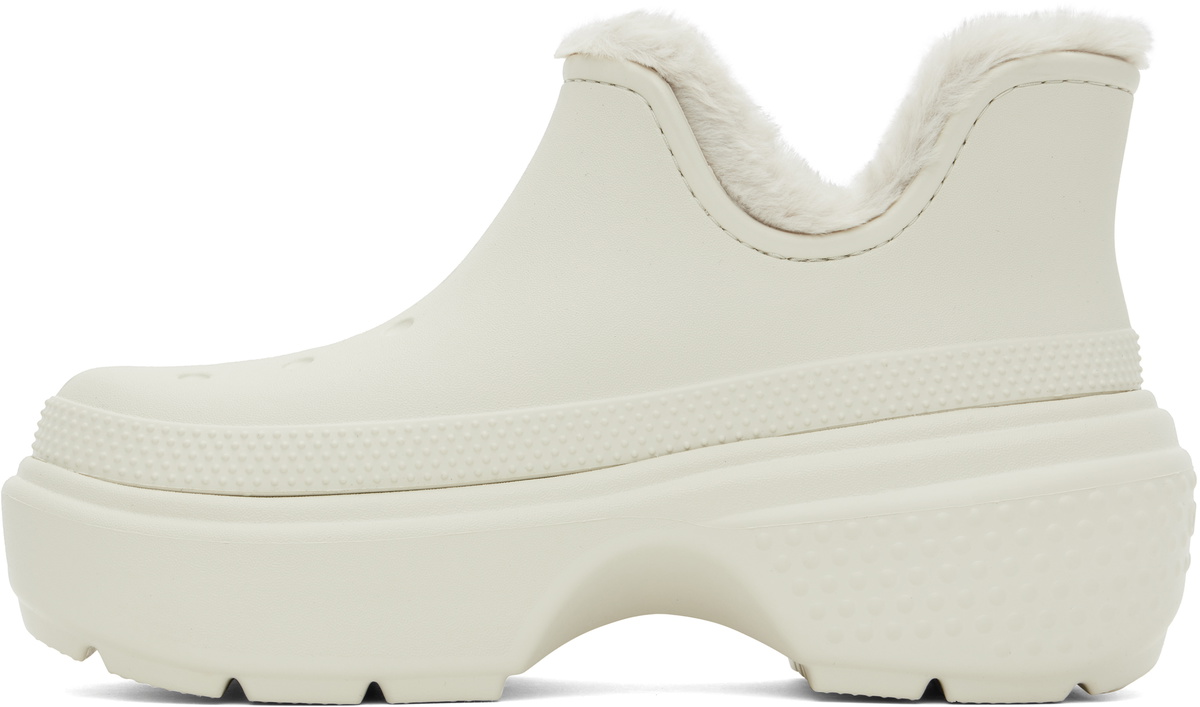 Crocs Off-White Stomp Shorty Ankle Boots