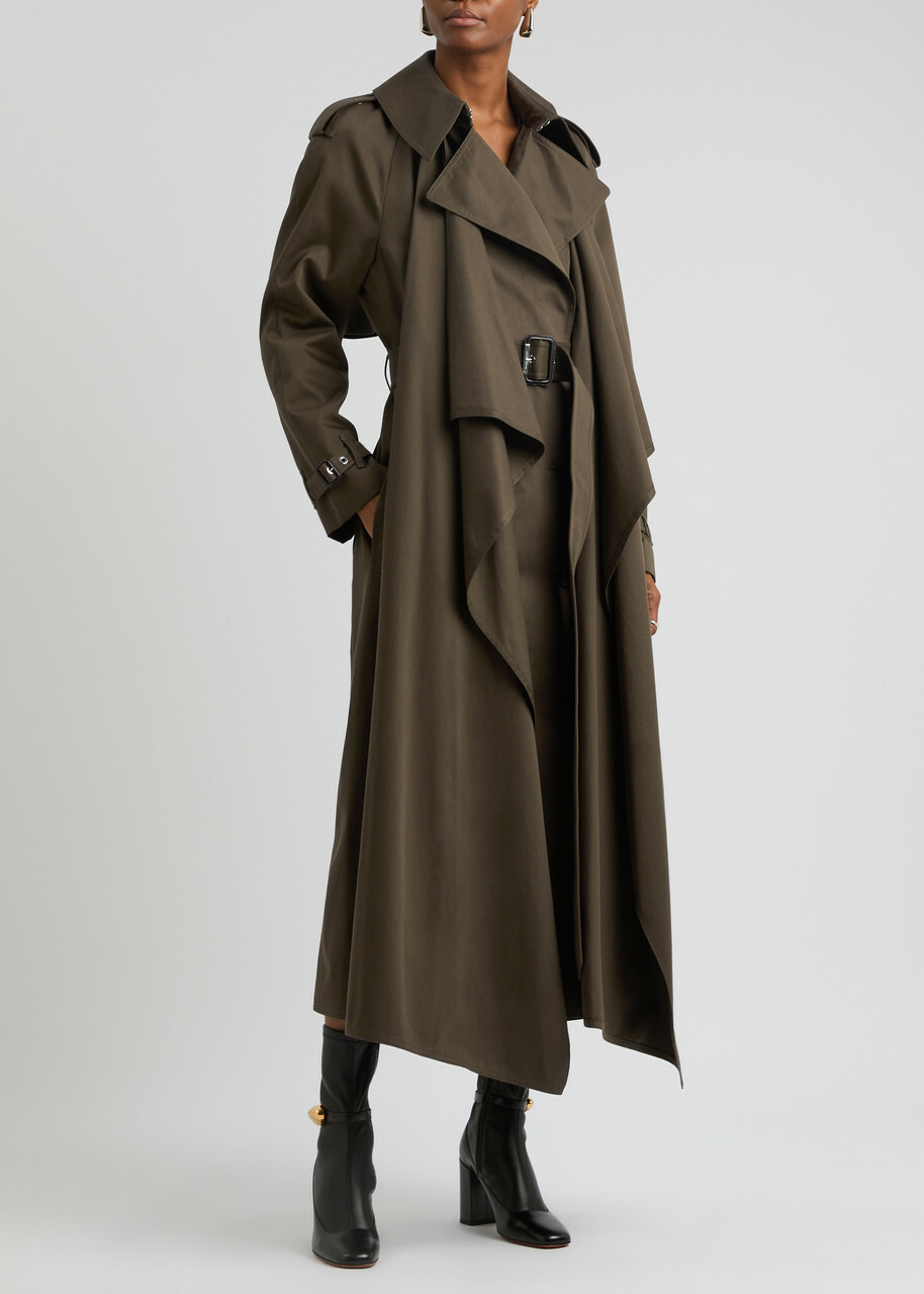 【関税込み】alexander mcqueen TRENCH ICONIC Alexander McQueen 2002 Black Silk Trench Coat | eBay