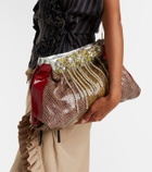 Dries Van Noten Blossom Small patent leather crossbody bag