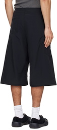 ERL Black Long Woven Shorts