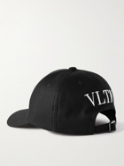 Valentino - Valentino Garavani Logo-Embroidered Cotton-Twill Baseball Cap - Black