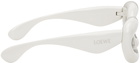 Loewe White Inflated Cat-Eye Sunglasses