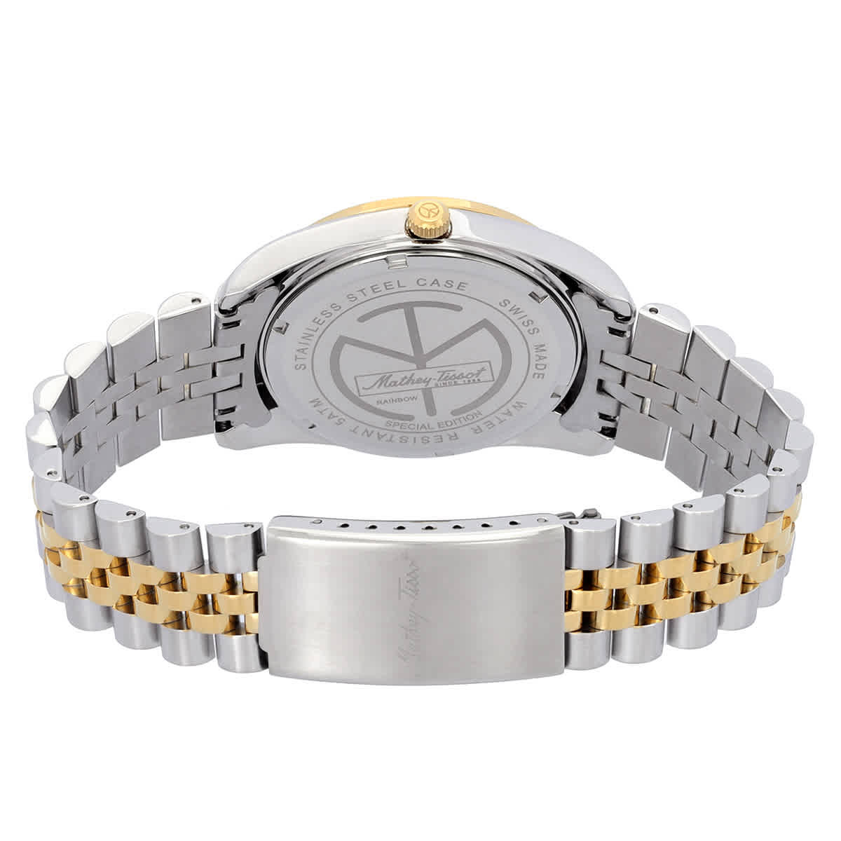 Mathey-Tissot Mathy Rainbow Quartz White Dial Unisex Watch H809BQYI