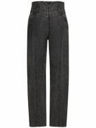 ALBERTA FERRETTI High Waist Denim Straight Jeans