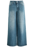 House OF Sunny Wide-leg Denim Jeans Mid Blu