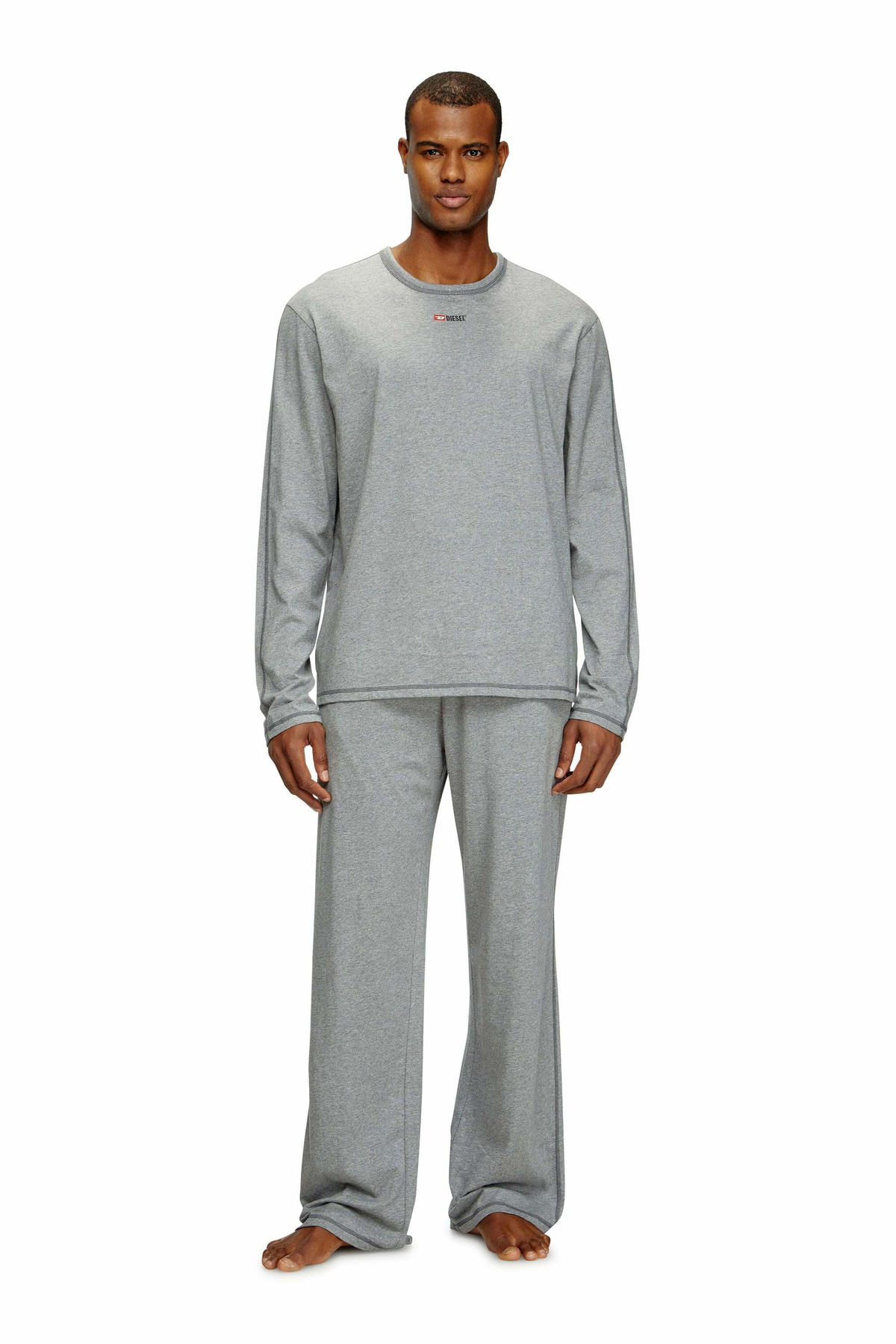 Diesel Pyjamas in cotton jersey - Pajamas Mens in Grey