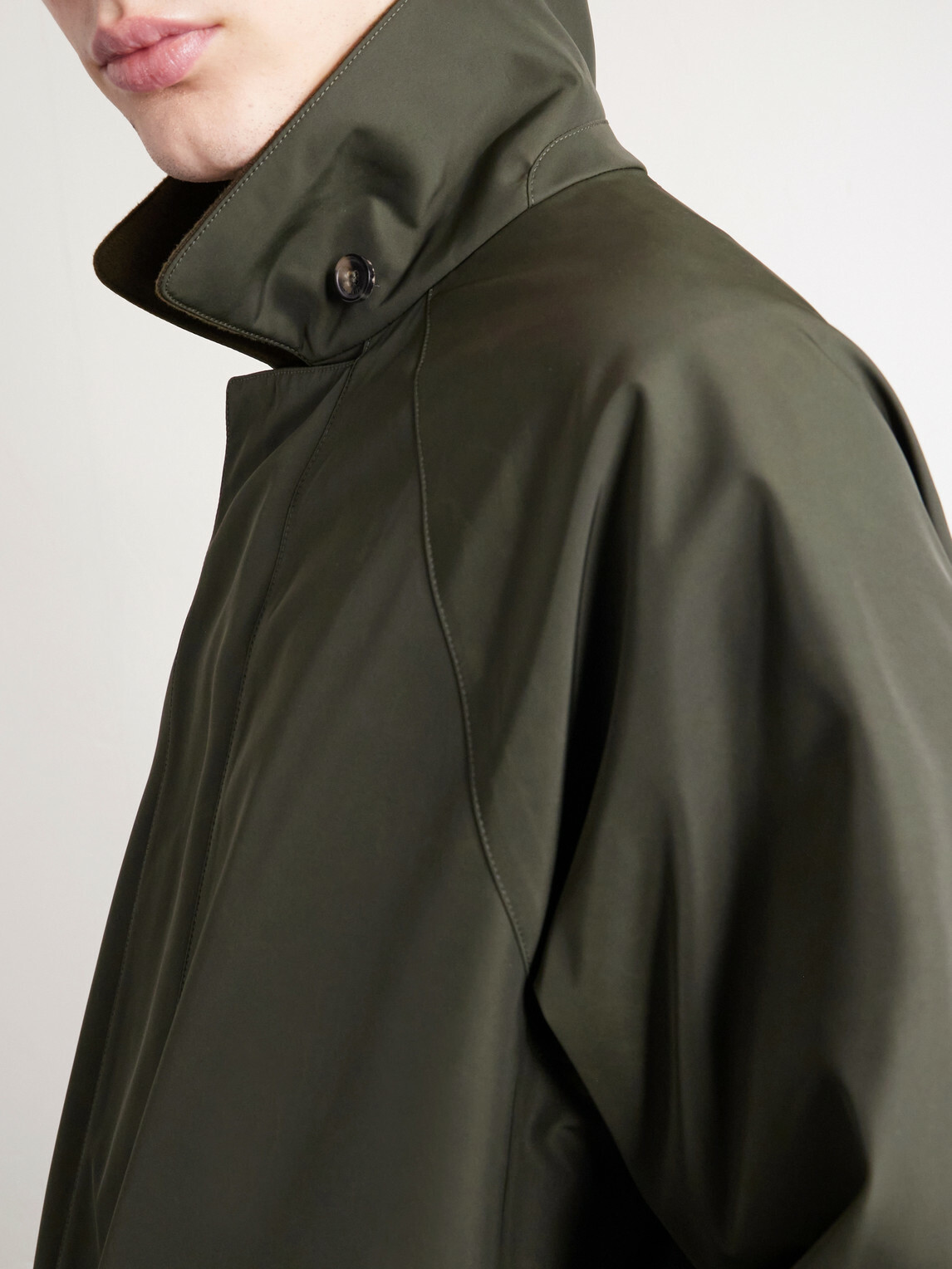 Loro Piana - Horsey Leather-Trimmed Storm System® Tech-Shell Field Jacket - Green