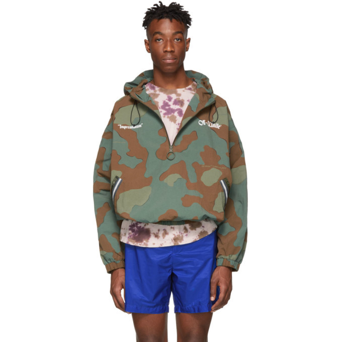 Photo: Off-White Green Camo Windbreaker Jacket