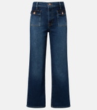 7 For All Mankind Stovepipe cropped straight jeans