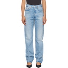 AGOLDE Blue 90's Mid Rise Straight Jeans