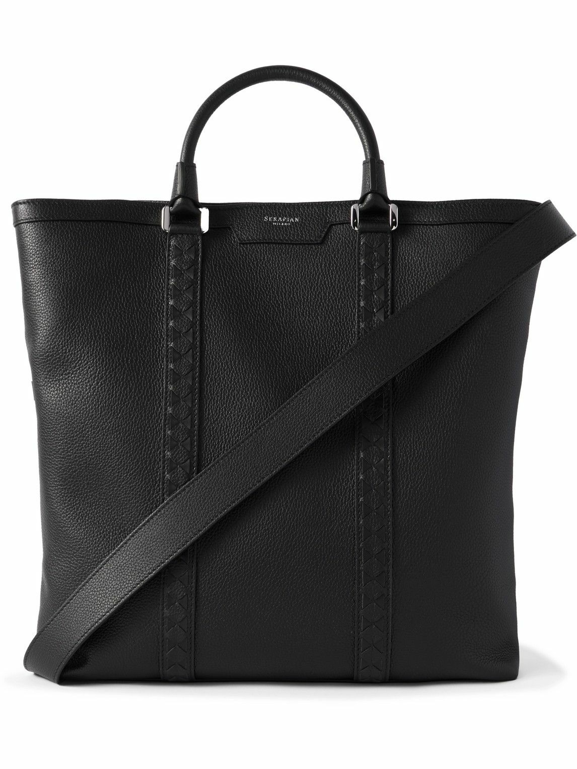 Serapian - Quattordici Cachemire Full-Grain Leather Tote Bag