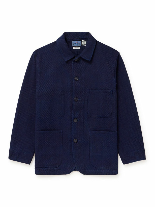 Photo: Blue Blue Japan - Sashiko Indigo-Dyed Cotton Jacket - Blue