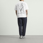 Wax London Men's Milton T-Shirt in Daffodil Construction White