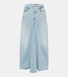 7 For All Mankind High-rise denim maxi skirt