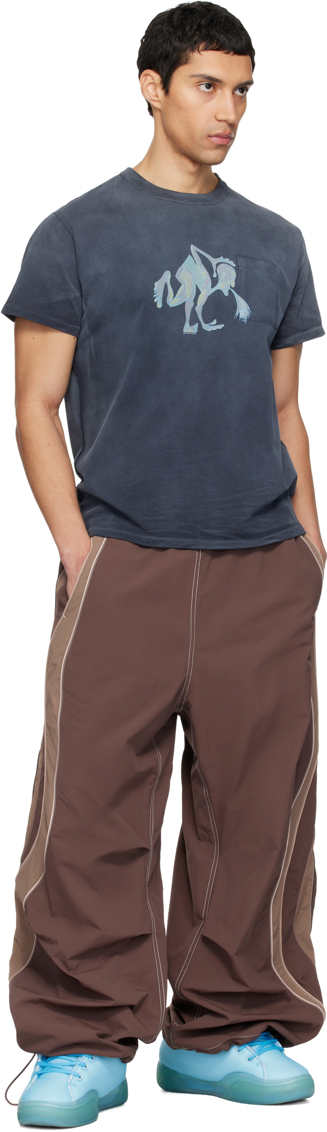 ERL Navy Puke T-shirt