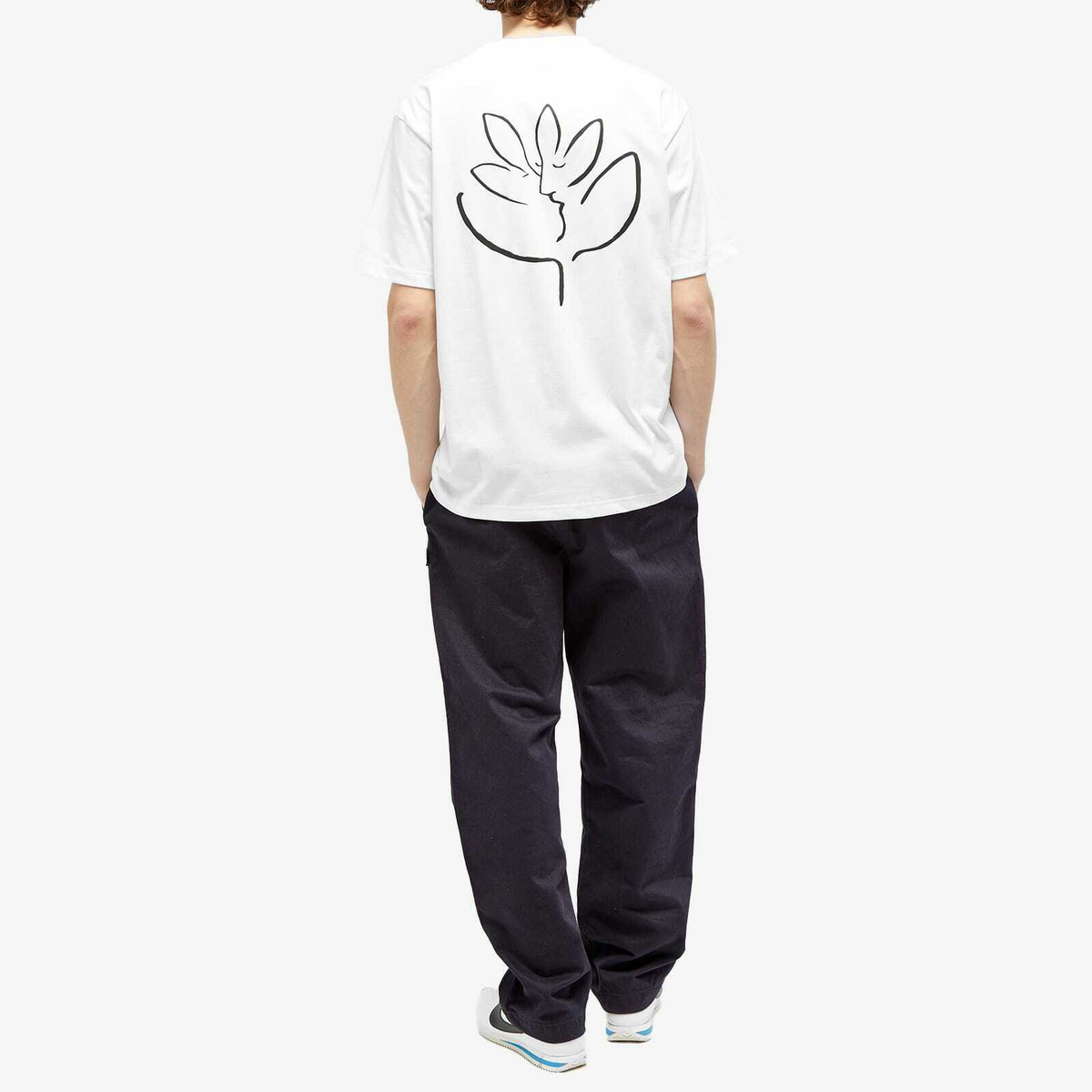 Magenta Men's Le-Baiser T-Shirt in White