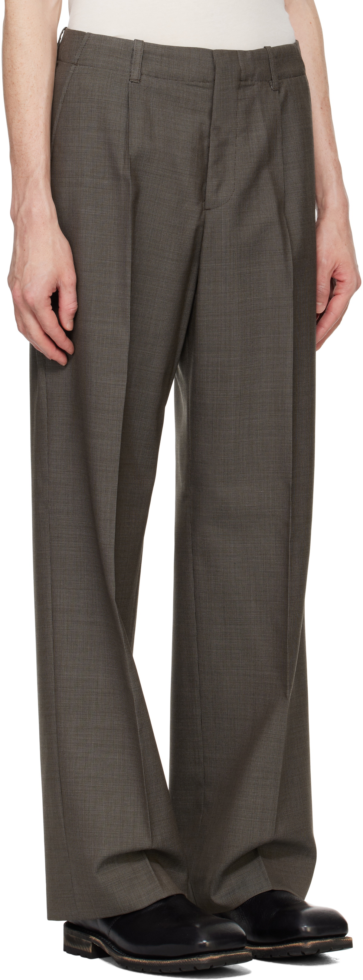 OUR LEGACY borrowed chino グレーストライプ　48 Our Legacy - Borrowed pinstripe chino pants Our Legacy