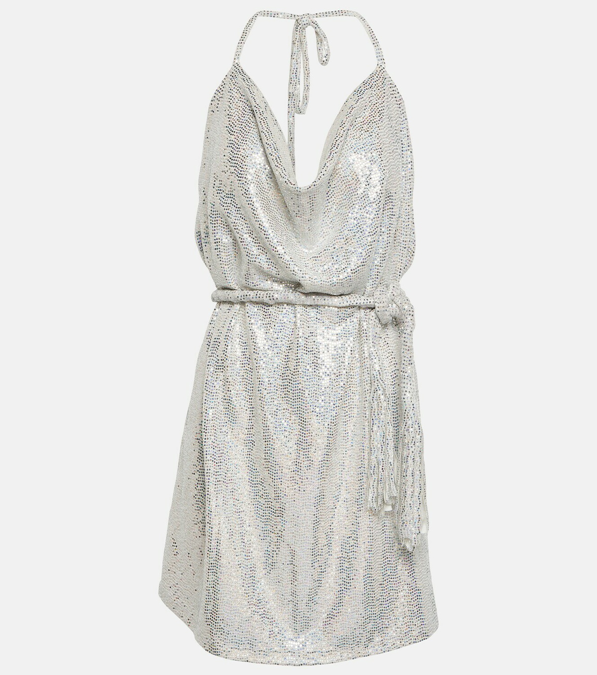 Dodo Bar Or Sequined halterneck minidress