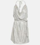 Dodo Bar Or Sequined halterneck minidress