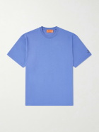 A Kind Of Guise - Basso Ciao a Tutti Logo-Print Cotton-Jersey T-Shirt - Blue